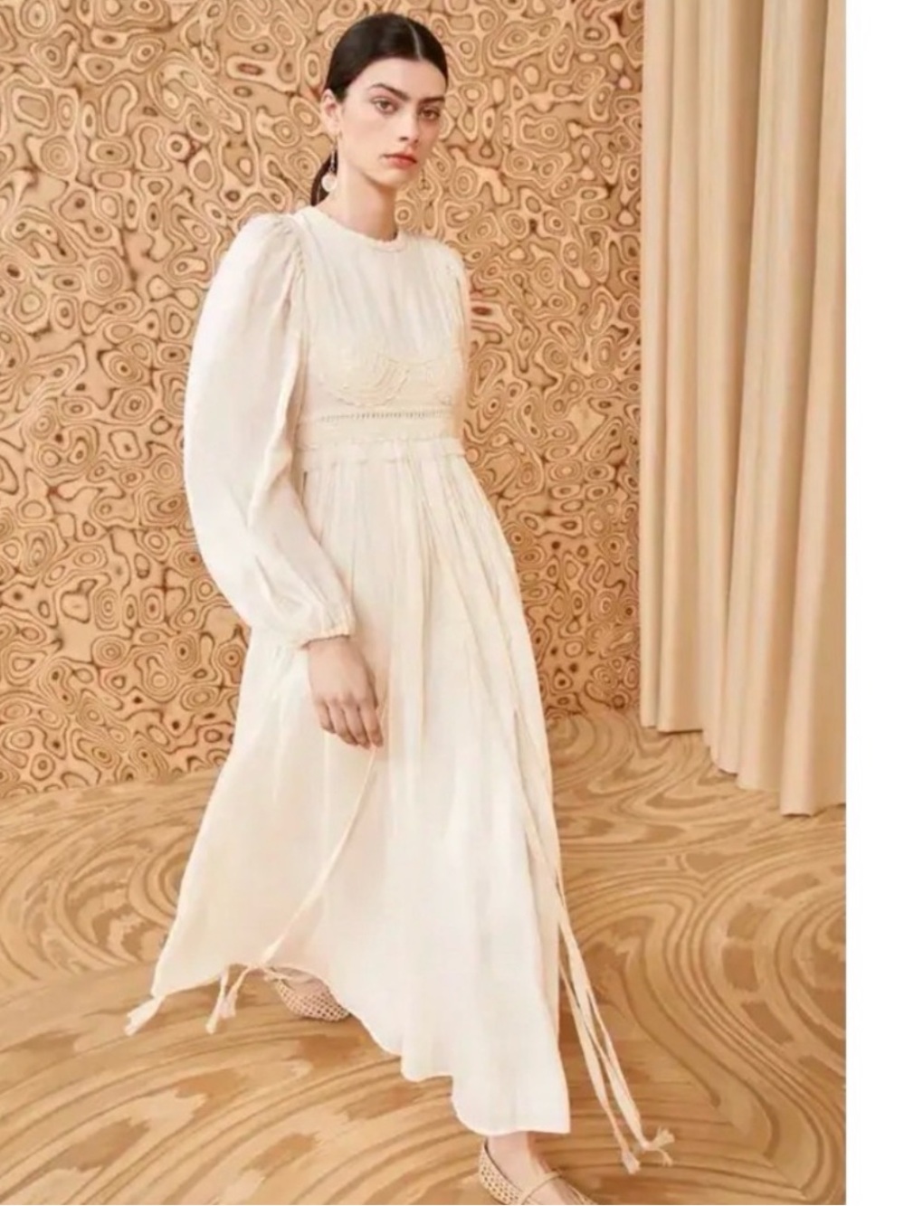 ✨NWT Ulla Johnson Aviva Dress Artisinal Cotton Maxi with Hand Crochet Details ✨